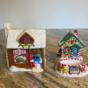 M&M’s Candy Cookie Jars Ski Lodge Cabin
Dept 56 Lighted Gingerbread House